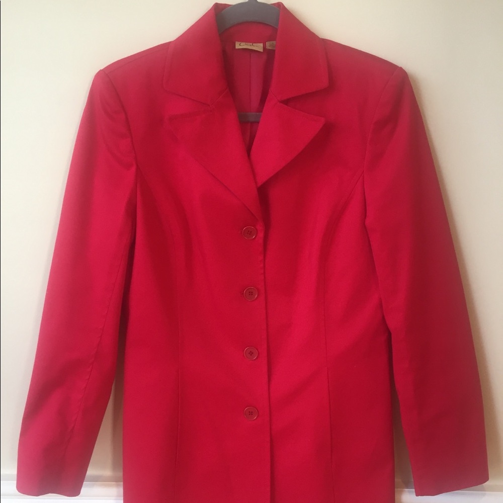 Caslon Red Spring 3/4 Length Jacket